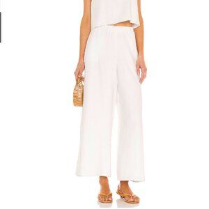 NWT Show Me Your MuMu | Kick Back White Linen Pants | Size M